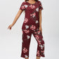 🎁Bedrucktes Damen Top & Hose Nachtwäsche Set