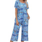 🎁Bedrucktes Damen Top & Hose Nachtwäsche Set