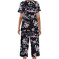 🎁Bedrucktes Damen Top & Hose Nachtwäsche Set