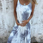 🌸🌸Batik-Kleid mit Farbverlauf und Spaghettiträgern für Damen