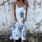 🌸🌸Batik-Kleid mit Farbverlauf und Spaghettiträgern für Damen