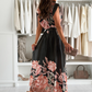 💃Elegantes bedrucktes Kleid mit V-Ausschnitt für Damen