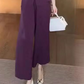 🌿✨Zweiteiliges Damen-Set aus kurzarm-Top mit V-Ausschnitt und weiter Hose