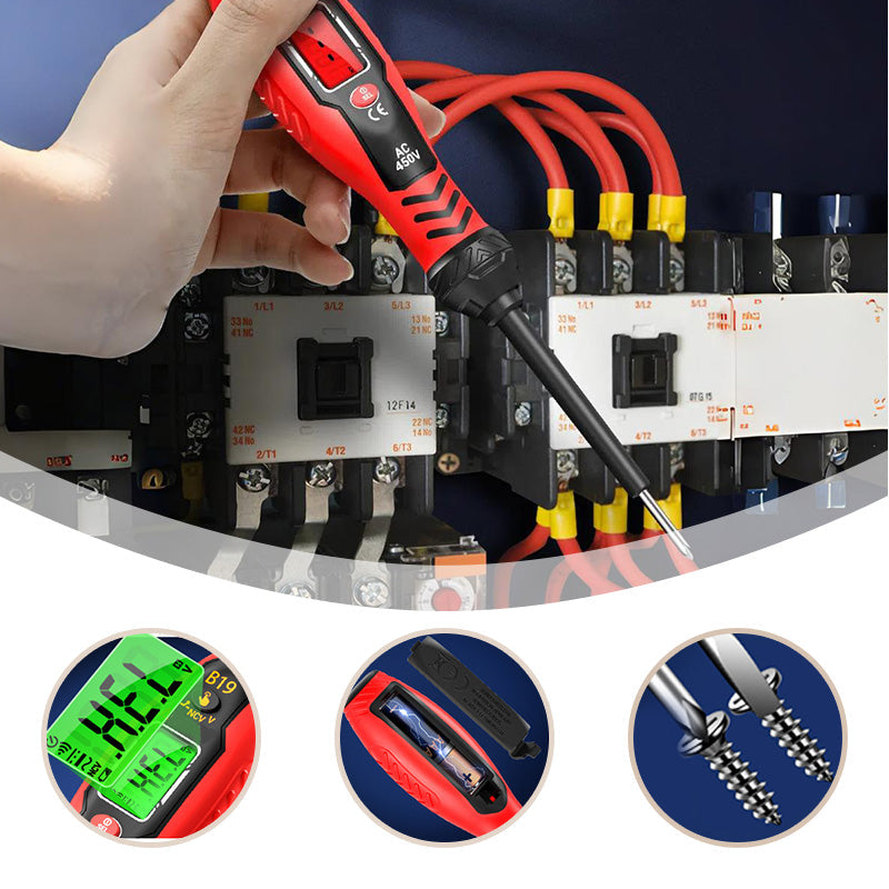 ✍️⚡Intelligenter berührungsloser Spannungsprüfer - sicheres und effizientes Werkzeug für Elektriker💡