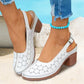 🌼Modische Sandalen mit ausgehöhlten, klobigen High Heels für Damen🏖️