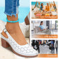 🌼Modische Sandalen mit ausgehöhlten, klobigen High Heels für Damen🏖️