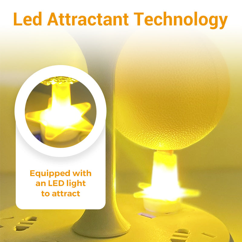 Klebrige Fruchtfliegenfalle mit Ständer und LED