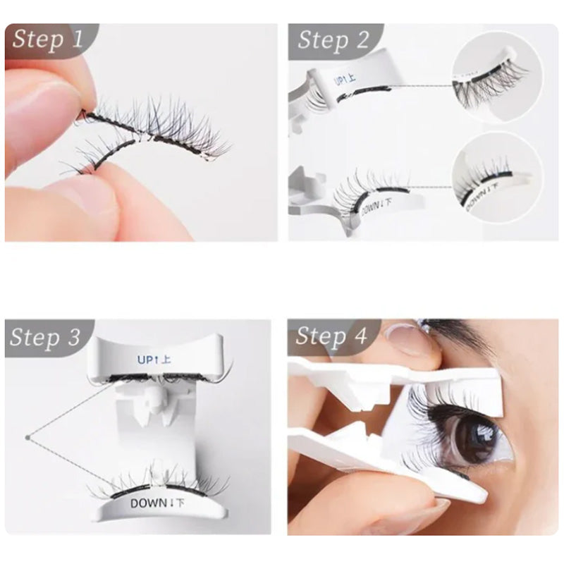 🔥Bestseller 2026💖Wiederverwendbare magnetische Wimpern mit Applikator💯