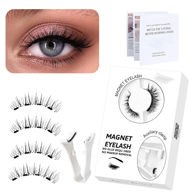 🔥Bestseller 2026💖Wiederverwendbare magnetische Wimpern mit Applikator💯