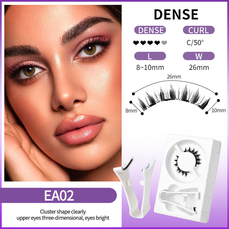 🔥Bestseller 2026💖Wiederverwendbare magnetische Wimpern mit Applikator💯