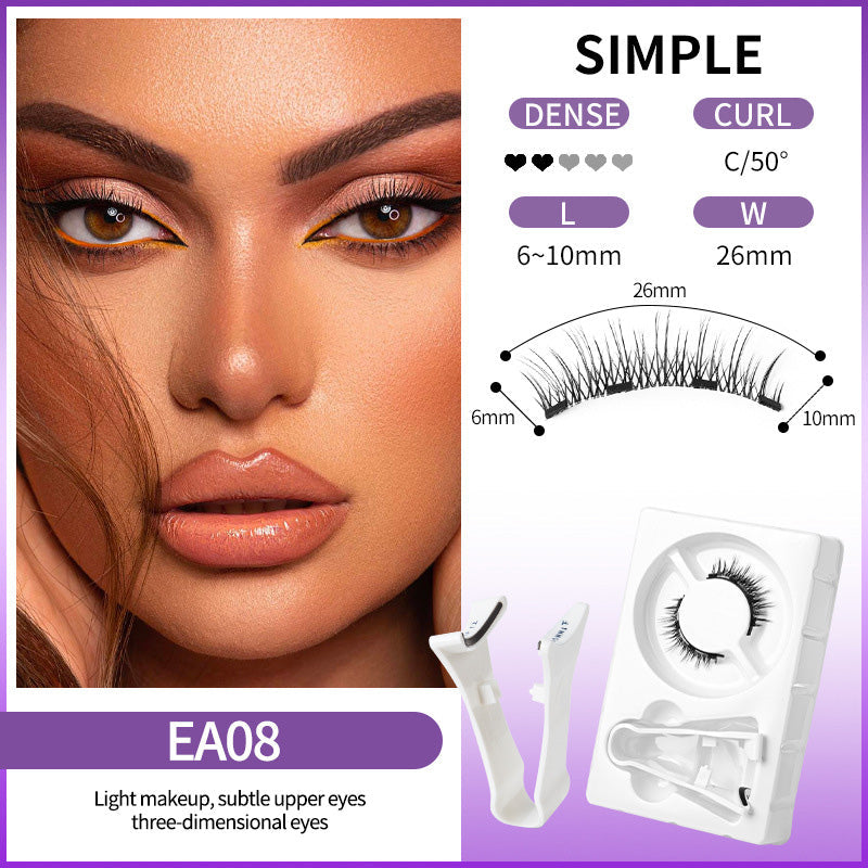 🔥Bestseller 2026💖Wiederverwendbare magnetische Wimpern mit Applikator💯