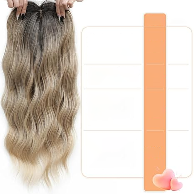 🔥Gewelltes Clip-In-Haarteil mit Pony für dünner werdendes Haar