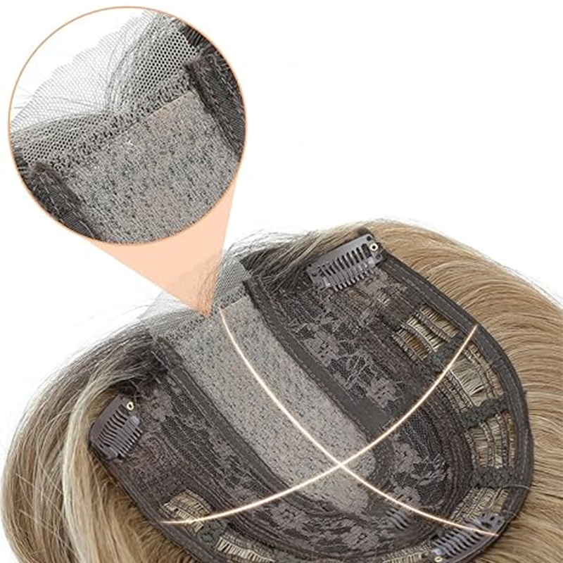 🔥Gewelltes Clip-In-Haarteil mit Pony für dünner werdendes Haar