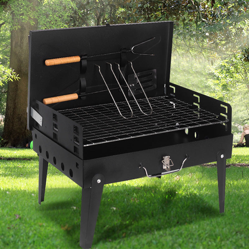 🔥Tragbarer klappbarer Holzkohlegrill für das Kochen im Freien