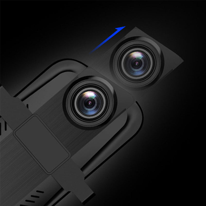 Rückspiegel-Dashcam 10 Zoll 1080P - Duale Kameras, Nachtsicht & 24/7-Parkmöberwachung | Loop-Aufnahme, G-Sensor, Inkl. 64GB