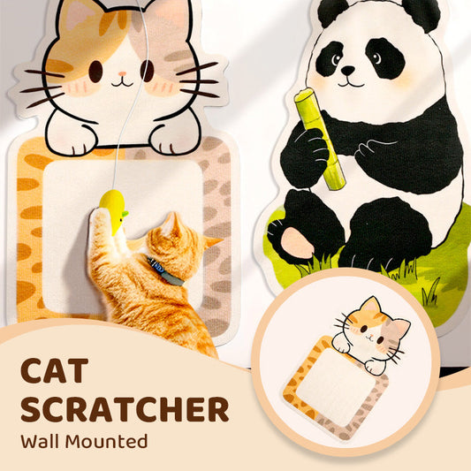 🐱🔥🎁Wandmontiertes Katzenkratzbrett, keine Installation erforderlich