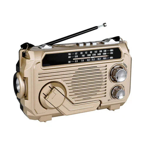 🔥Tragbares Multifunktionsradio mit Handkurbel und Taschenlampe