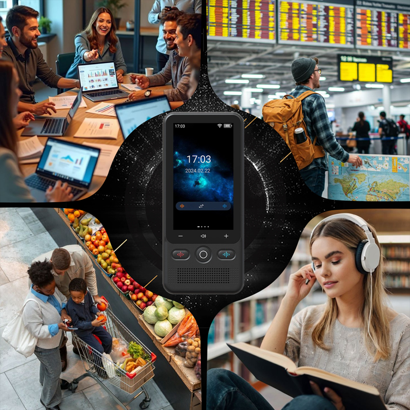 ✈️ Multifunktionaler tragbarer Übersetzer 🌍 Im Doppelpack günstiger – perfekt für die ganze Familie!