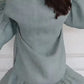 🌹Lässiges Damen-Blusenkleid mit V-Ausschnitt und Volant