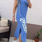 ⏳Zeitlich begrenzter Rabatt💥Women's Casual Short Sleeve Side Slit Loose Fit Dress