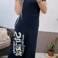 ⏳Zeitlich begrenzter Rabatt💥Women's Casual Short Sleeve Side Slit Loose Fit Dress