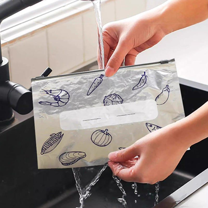 🍃Wiederverwendbare verschließbare Aufbewahrungsbeutel aus Aluminiumfolie