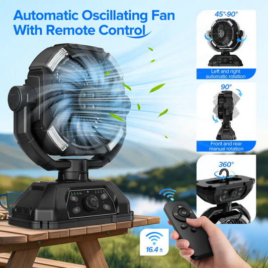 Tragbarer Multifunktions-Ventilator fürs Camping
