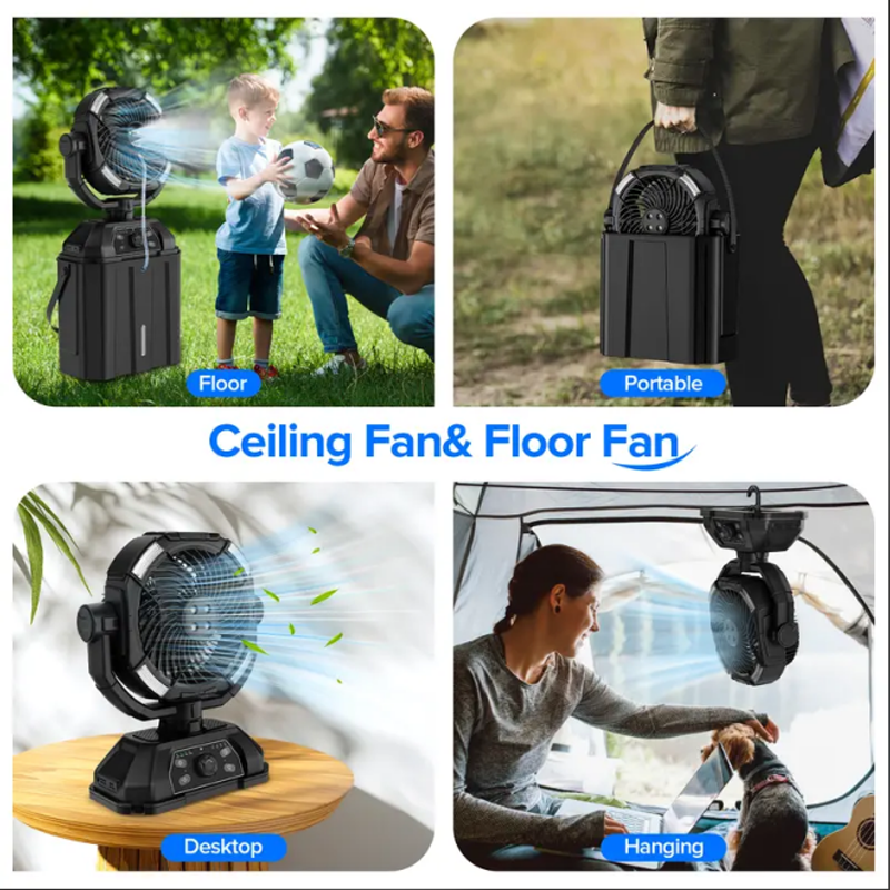 Tragbarer Multifunktions-Ventilator fürs Camping