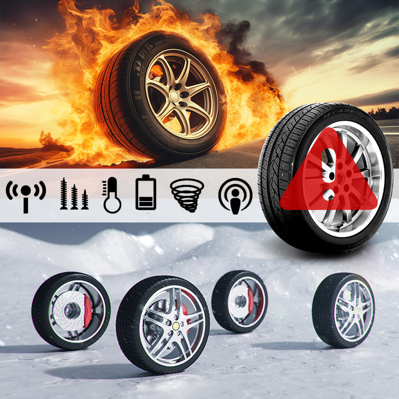 ⏳Begrenzte Zeit 50% Rabatt🔥🚗Solarbetriebenes Echtzeit-Reifendruckkontrollsystem mit Vier-Rad-Anzeige