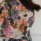 💕Damenbluse mit Blumenmuster und V-Ausschnitt