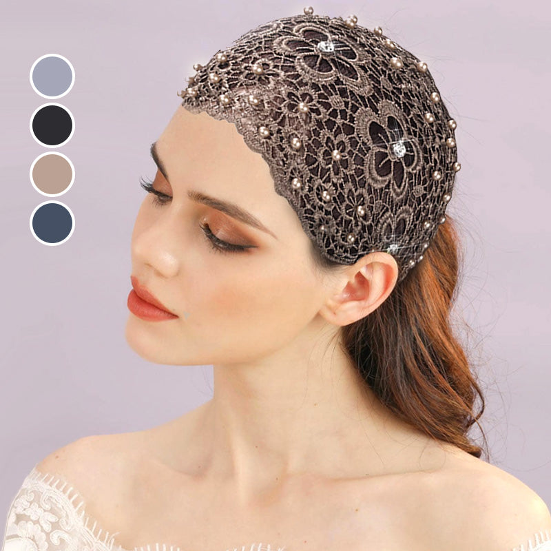 🌞Summer Sale 50% OFF🔥Plum Blossom Hollow Beaded Wide Headband