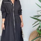 💥Maxikleid mit Kragen und Reißverschluss