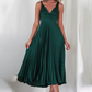 Sexy Trägerkleid mit offenem Rücken und Plisseerock