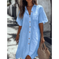 🔥Heißer Verkauf 50 % Rabatt💥Kaufen Sie 2 und erhalten Sie 5 % Rabatt👗Lässiges Baumwoll-Leinen-Hemdkleid