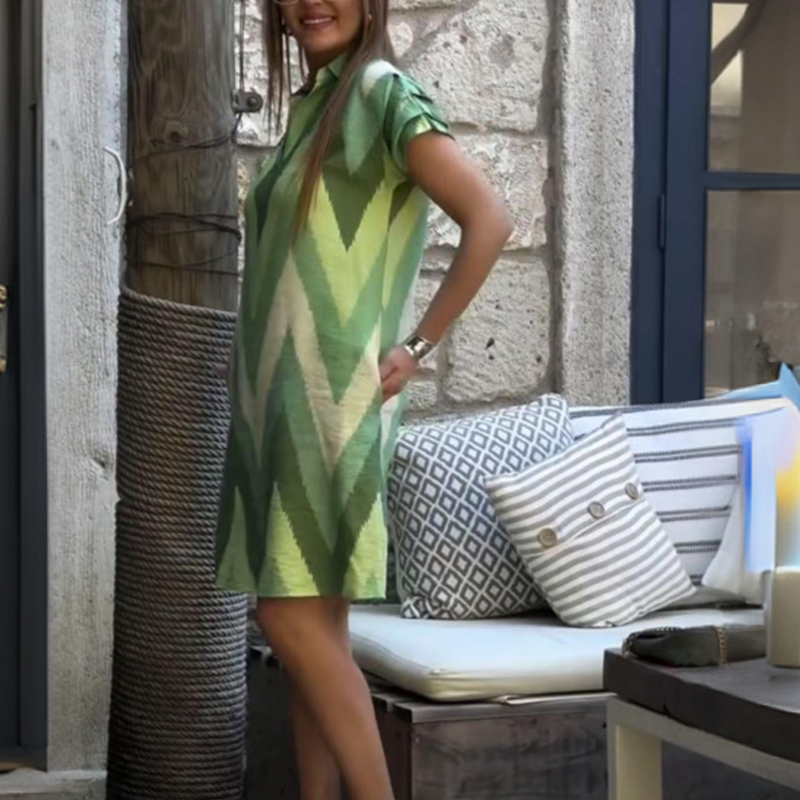 💕Charmantes Damenkleid mit lockerem Schnitt und Print