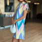 💕Charmantes Damenkleid mit lockerem Schnitt und Print