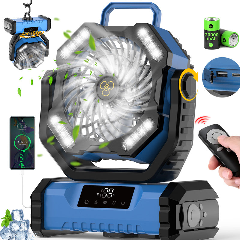 Tragbarer oszillierender Ventilator mit Fernbedienung