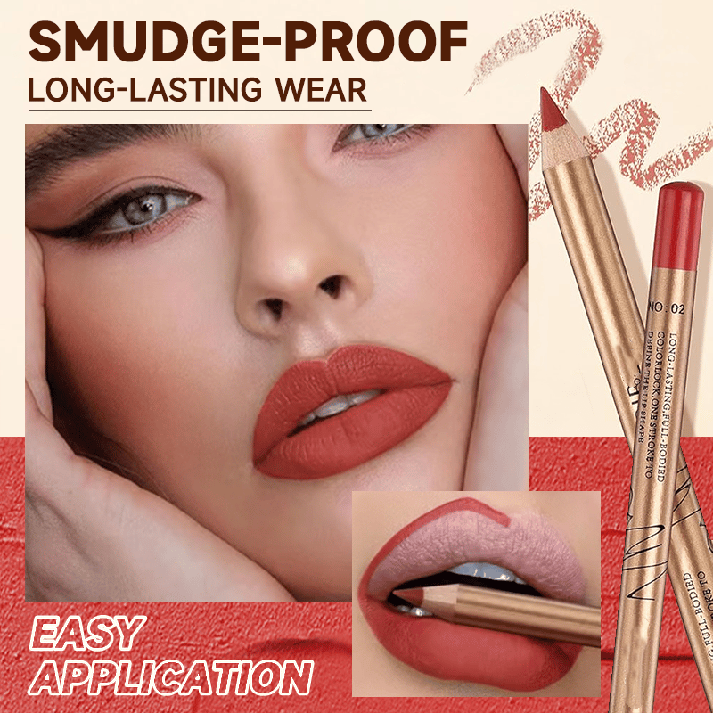 👄  💄 12er Set Lippenkonturenstifte wasserfest & abriebfest – Langanhaltend farbintensiv, geschmeidige Textur für Alltags- und Profi-Makeup🎨