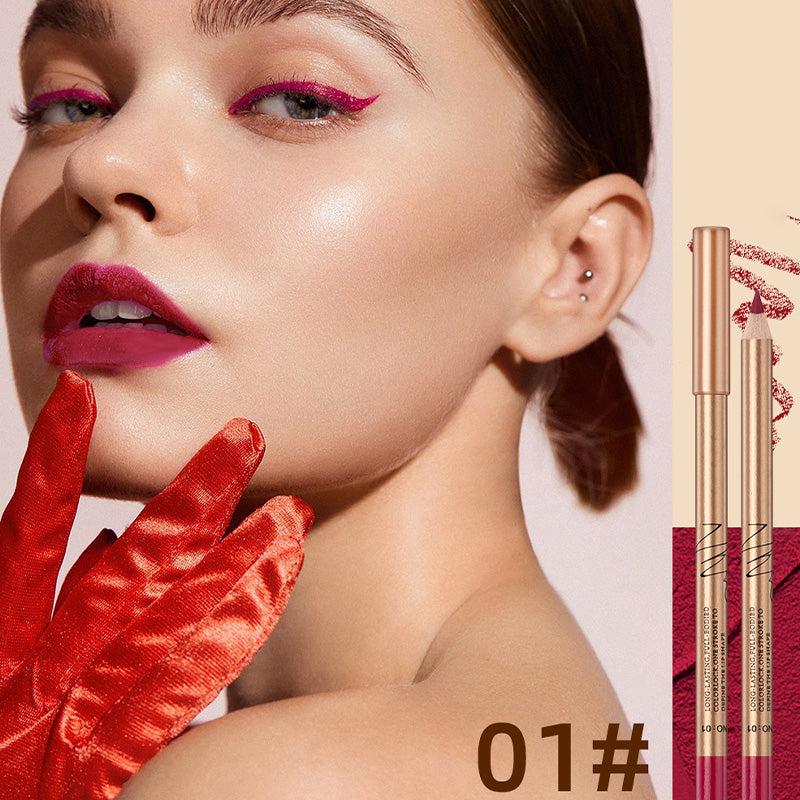 👄  💄 12er Set Lippenkonturenstifte wasserfest & abriebfest – Langanhaltend farbintensiv, geschmeidige Textur für Alltags- und Profi-Makeup🎨