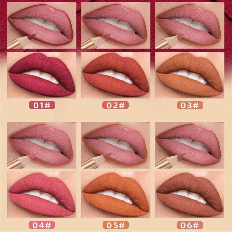 👄  💄 12er Set Lippenkonturenstifte wasserfest & abriebfest – Langanhaltend farbintensiv, geschmeidige Textur für Alltags- und Profi-Makeup🎨