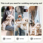 🐶🎒 2-in-1 tragbare atmungsaktive Haustiertasche – Umhängetasche + Rucksack | Überall und jederzeit!