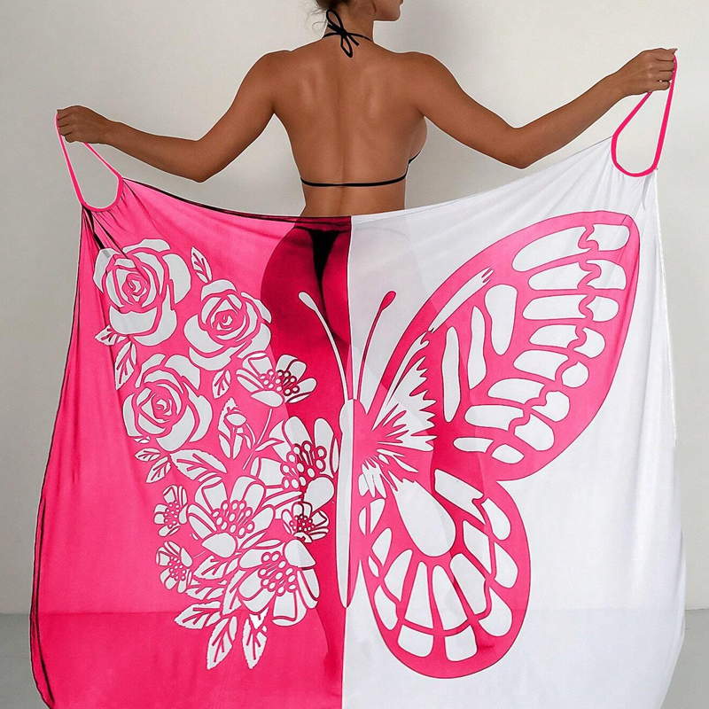 ⏳Zeitlich begrenztes Sonderangebot⏰💃Damen-Schmetterlings-Badeanzug, Cover-Up & Kleid