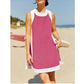 💃Sommer-Hot-Sale 50 % Rabatt💓🥐Damen-Freizeit-Oberteile mit Farbblock-Design, ärmellos, passend zu Shorts mit Taschen