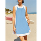💃Sommer-Hot-Sale 50 % Rabatt💓🥐Damen-Freizeit-Oberteile mit Farbblock-Design, ärmellos, passend zu Shorts mit Taschen