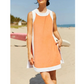💃Sommer-Hot-Sale 50 % Rabatt💓🥐Damen-Freizeit-Oberteile mit Farbblock-Design, ärmellos, passend zu Shorts mit Taschen