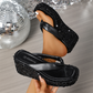 ⏳💥Damen Flip-Flops mit dicken Sohlen und Pailletten