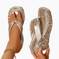 ⏳💥Damen Flip-Flops mit dicken Sohlen und Pailletten