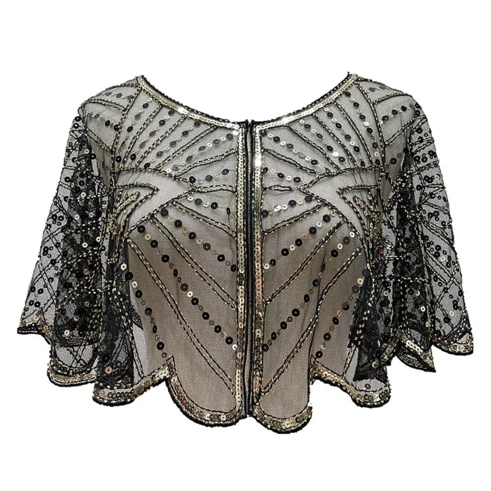 🔥 Letzter Tag 50 % RABATT - Vintage-Spitzen-Schal mit Perlen