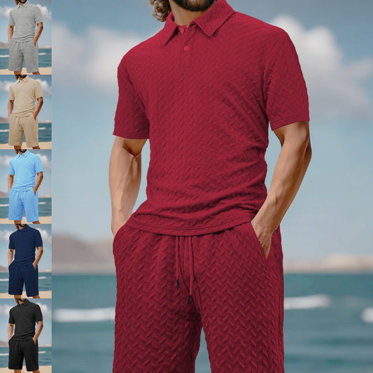 🔥 Zweiteiliges Herren-Set aus Freizeithemd und Shorts