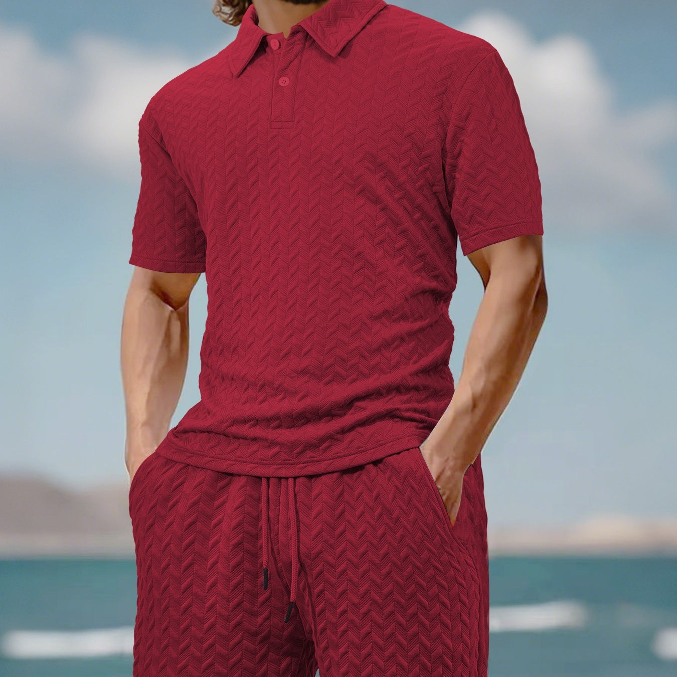 🔥 Zweiteiliges Herren-Set aus Freizeithemd und Shorts